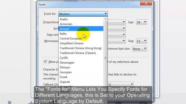 How to Change the Fonts in Mozilla Firefox Browser