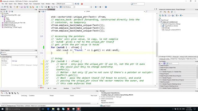 Unique_ptr: How To Mix It With Containers Lightning Talk With David Millington - CodeRage XI