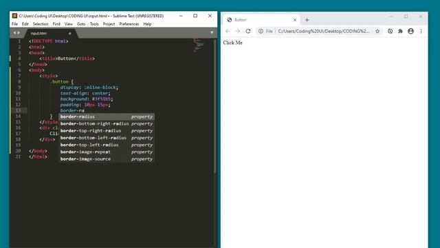 Code a simple button from a div tag using just HTML and CSS смотреть онлайн