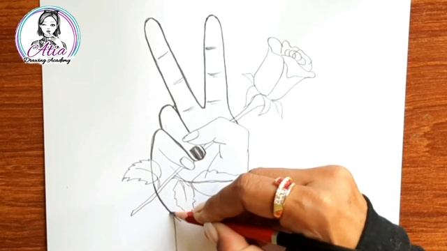 How To Draw A Hand Holding Rose | Rose Drawing?| Pencil Sketch Drawing | Drawing | Pencil Drawing смотреть онлайн