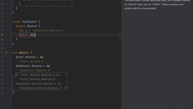 Kotlin - object nested programming смотреть онлайн