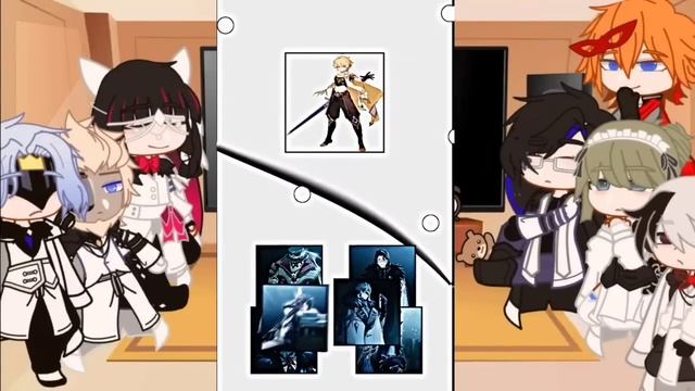 ||Fatui harbingers react to Aether||Genshin impact||2/3||gacha club|| смотреть онлайн