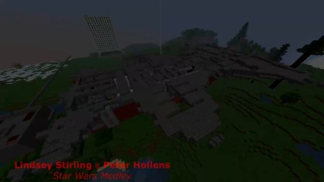 CrafTown Time-laps 09 - Vaisseau Jedi De STAR WARS [Minecraft 1.12.2]