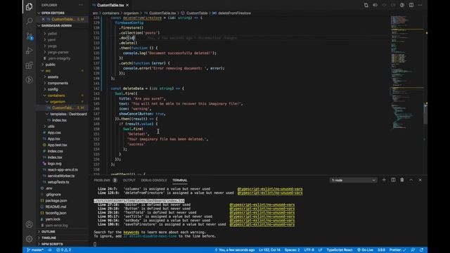 Dashboard React, Material UI, TypeScript - 11 Delete Data Firestore смотреть онлайн