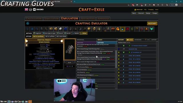 Crafting Double Influenced Gloves for Lightning Strike Berserker, BULK SELL LOOT (Build Diary: #13) смотреть онлайн