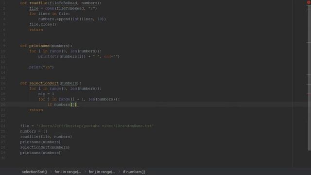 How to Code Selection Sort in Python смотреть онлайн