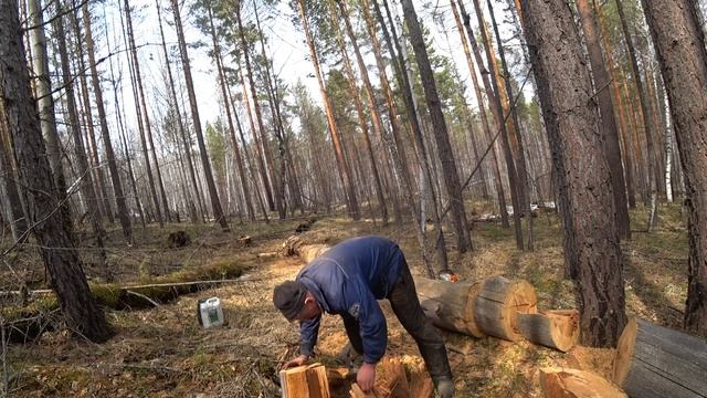 LAST FIREWOOD DEPARTURE BEFORE THIS DEW ! ПОСЛЕДНИЙ ВЫЕЗД ЗА ДРОВАМИ ПЕРЕД РАСПУТИЦЕЙ!!! смотреть онлайн