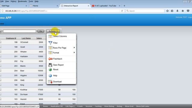 How to create interactive report in oracle apex Part 12 смотреть онлайн