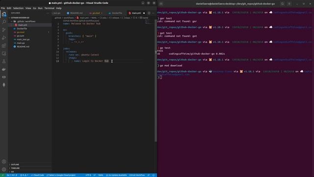 GitHub CI/CD | GoLang App & Deploy Dockerfile to Docker Hub Registry смотреть онлайн