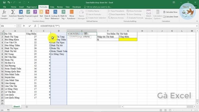 Cách tạo Drop List trong Excel | Tìm kiếm dữ liệu gợi ý như google смотреть онлайн