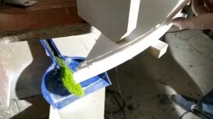 Изготовление раковины "лодочки" из акрилового камня