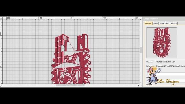 Janome memory craft 550e embroidery machine - difficult organza fabric - LOGOTIPO ESCOLAR смотреть онлайн