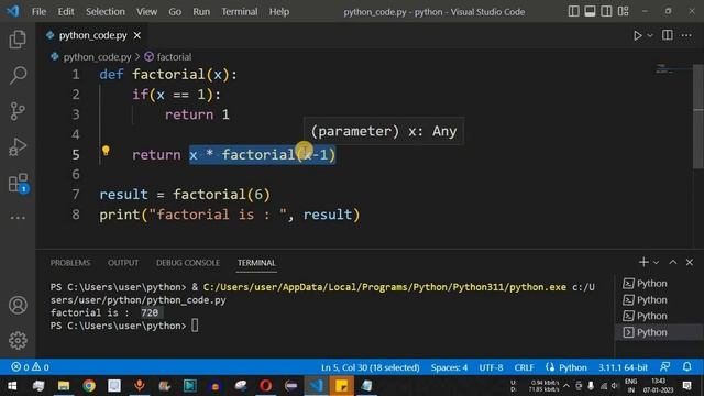 Python Tutorial #20 - Recursion Function in Python Programming смотреть онлайн