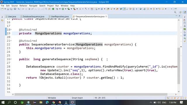 Spring Boot + MongoDB Auto-Generated @Id Examp | Auto-Generated Field for MongoDB using Spring Boot смотреть онлайн