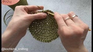 Вязание из рафии. Корзина крючком. Мастер-класс.