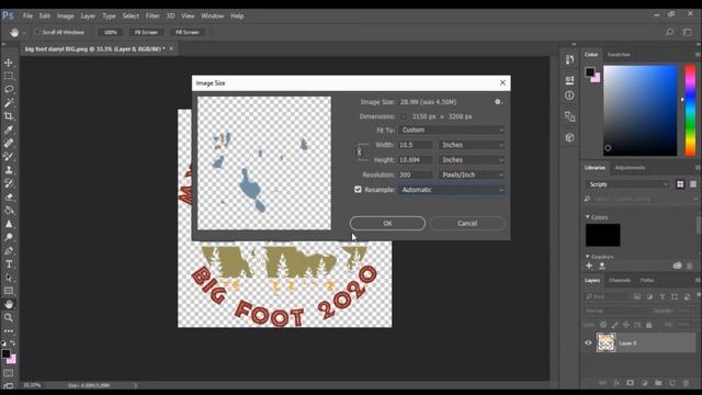 How to resize a PNG and improve DPI in Photoshop смотреть онлайн