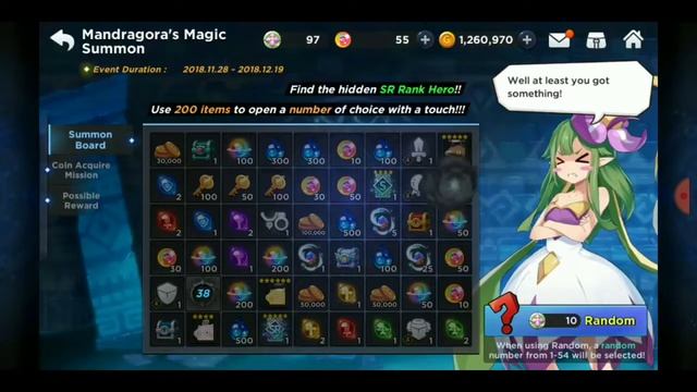 Grand Chase M - Mandragora's Magic Summon get SR hero смотреть онлайн