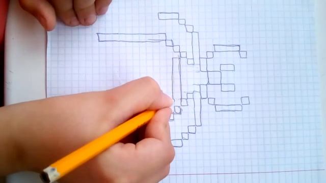 Как нарисовать по клеточкам поука смотреть онлайн