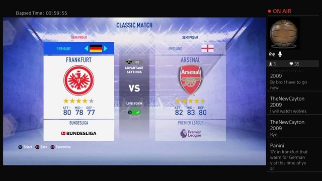 The Game Live- Frankfurt v Arsenal - Europa League Grp F audio commentary #jblive смотреть онлайн