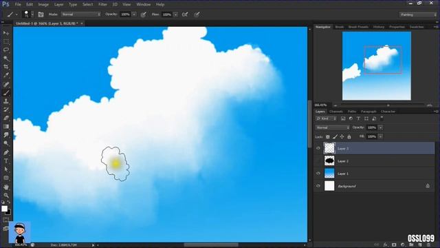 Anime Cloud Painting Full Process in Photoshop смотреть онлайн