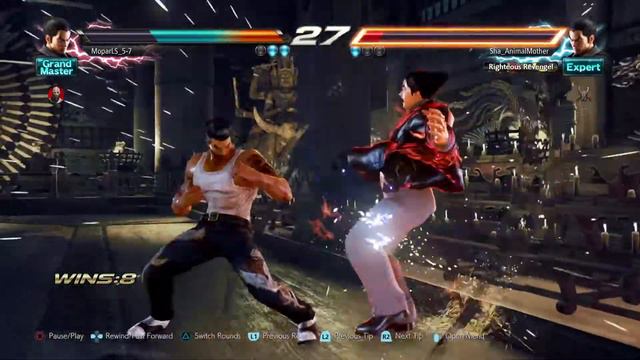 Tekken 7- X3 EWGF combo смотреть онлайн