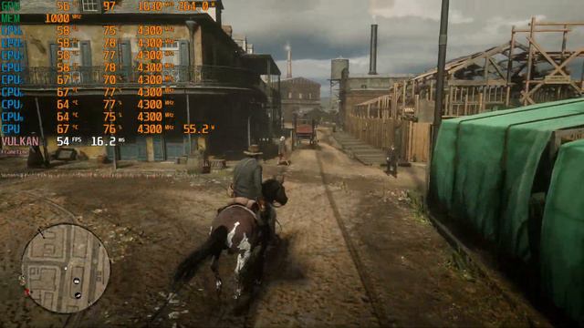 Red Dead Redemption 2 2k,1440p vulkan gameplay rx vega 64 liquid oc смотреть онлайн