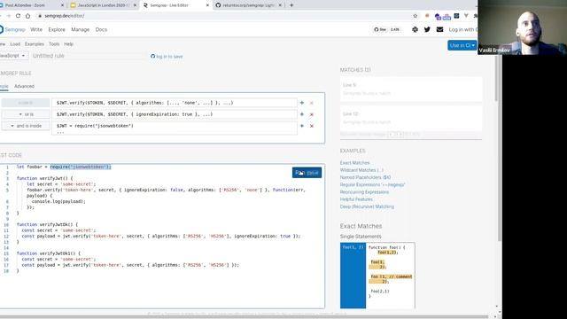 JavaScript in London - DIY Node.js security - 10th Dec 2020 смотреть онлайн