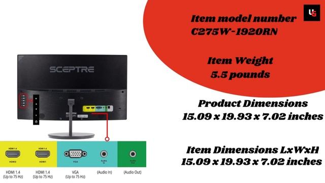 Sceptre Curved 27" 75Hz LED Monitor смотреть онлайн