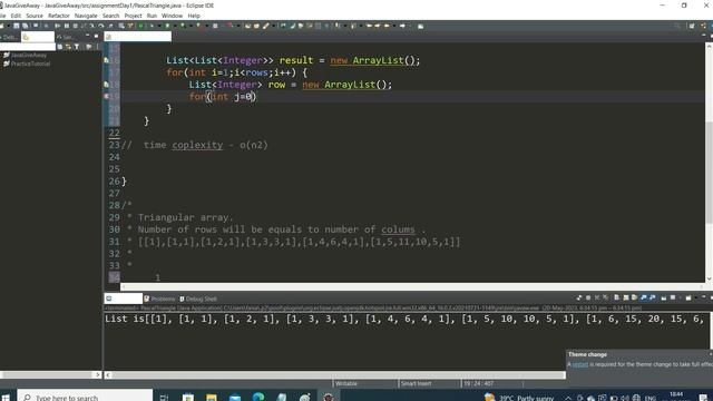 Pascal Triangle Using iteration using java .@Telusko @java смотреть онлайн