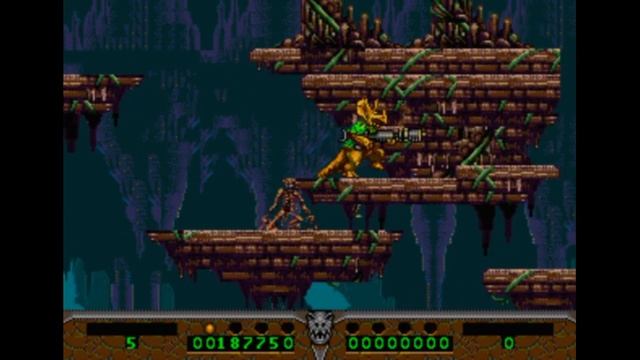 Sega Mega Drive 2 (Smd) 16-bit Dinosaurs for Hire Level 6 Cavern
