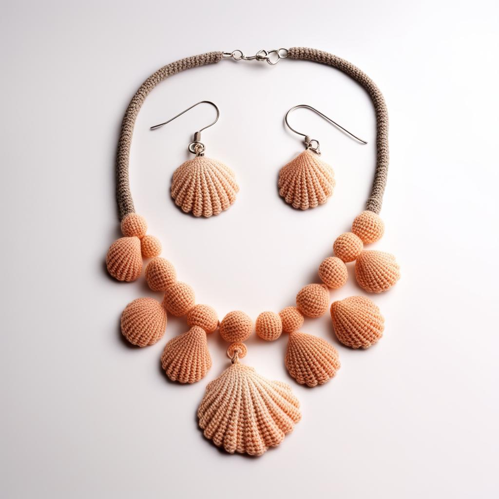 Украшения из вязаных ракушек, созданные с помощью нейросети. смотреть онлайн