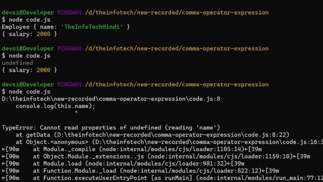 JavaScript | comma operator expression in hindi смотреть онлайн