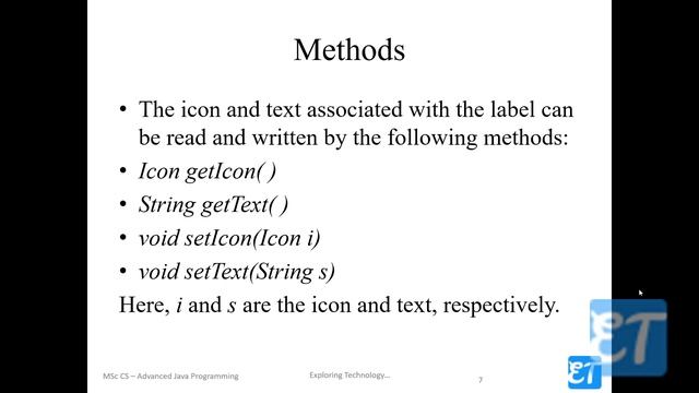 Swing Controls - Icons, Labels / In Malayalam / Java Programming / Exploring Technology... смотреть онлайн