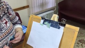 «Северное сияние». Рисуем поролоновой губкой