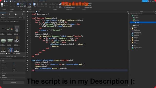 Tool Save On Death! (Roblox Studio) ~RStudioHelp~ смотреть онлайн