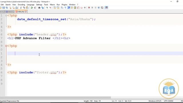 PHP Fundamental Bangla Tutorial Class-46: How to use php advance filter смотреть онлайн