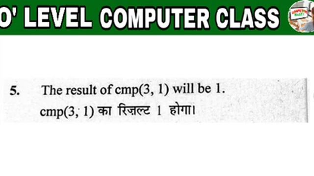 #O Level Solve Paper || Python M3-R5 True/False || #Computer_Masti By #Pooja_Ma'am смотреть онлайн