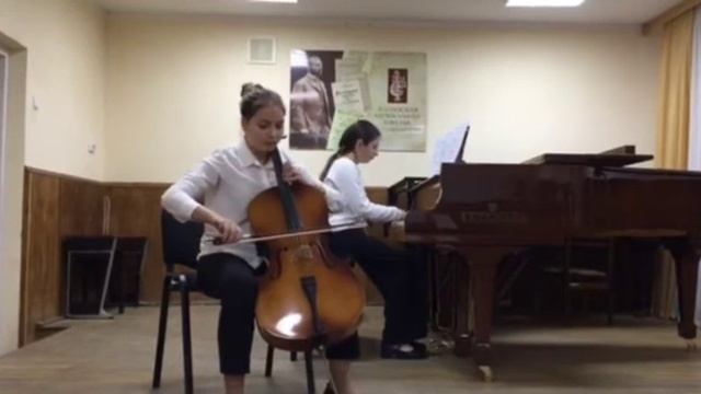 Скуридина Виктория(фортепиано)и Зинченко Анастасия (виолончель) "Непрерывное движение" Г. Шлемюлле смотреть онлайн