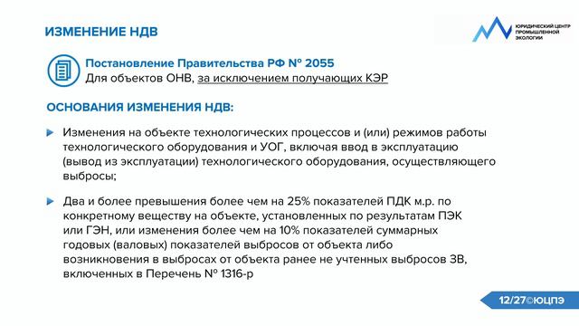 Изменение НДВ смотреть онлайн