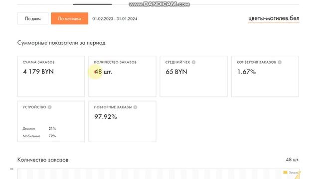 Продвижение сайта доставка цветов в Могилеве топ1 SEO за 27 дней, 78 заявок и 100% окупаемость смотреть онлайн