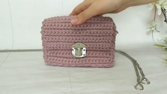 dusty rose woman crochet bag женская вязаная сумка цвет пыльная роза смотреть онлайн