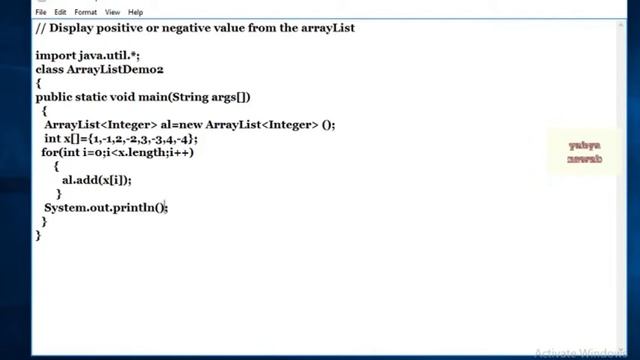 get positive or negative elements from ArrayList смотреть онлайн