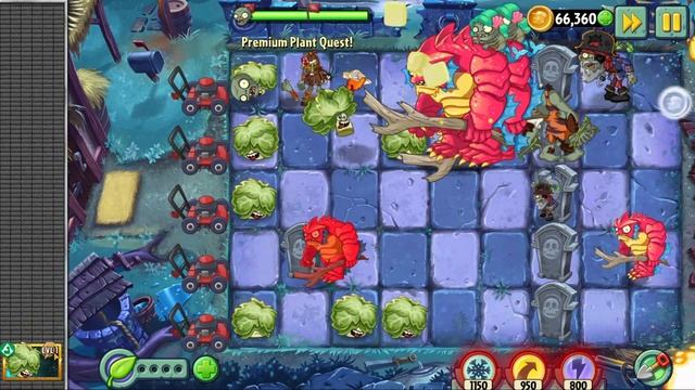 PvZ 2 | Epic Quest - Headbutter Lettuce | Play and win 50 premium pinata seed packets | Game Play смотреть онлайн