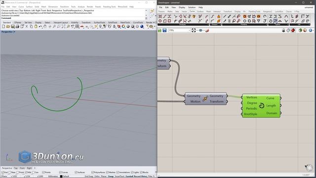 Grasshopper helix ring. Урок из Scype конференции c Jewel PRO. Часть 1. смотреть онлайн