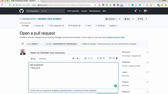 Sample contributor guidelines