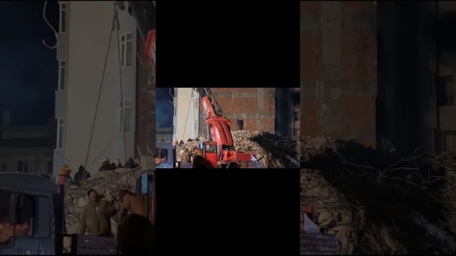 Газиантеп, разбор завалов, кадры с места трагедии. Турция, 8 февраля 2023 г. #shorts #gaziantep смотреть онлайн