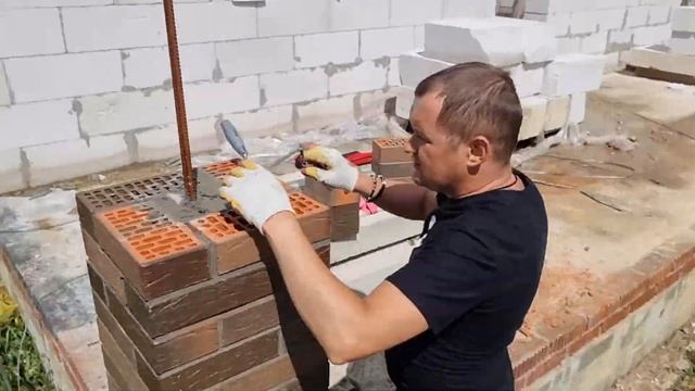 Столбы своими руками/столбы из кирпича/кирпичные столбы своими руками смотреть онлайн