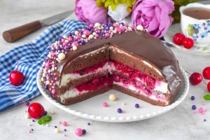 КАК ПРИГОТОВИТЬ ШОКОЛАДНЫЙ ТОРТ С КРЕМОМ ЧИЗ