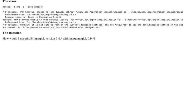 Apple: Homebrew + Imagemagick + php54-imagick not working (2 Solutions!!) смотреть онлайн