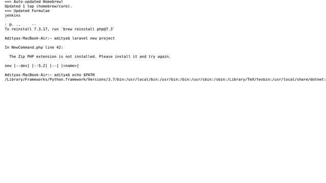 Apple: Laravel new [project] not working despite PHP, Composer, everything working смотреть онлайн